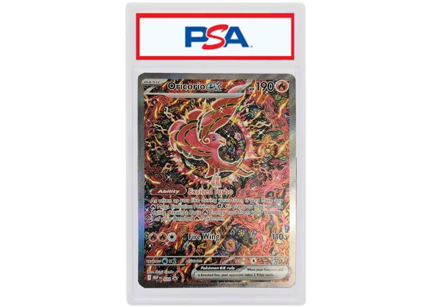 Oricorio ex Promo 2025 Pokémon Mega Evolutions Mega Charizard X ex Ultra Premium Collection Promo #024 (PSA or BGS Graded)