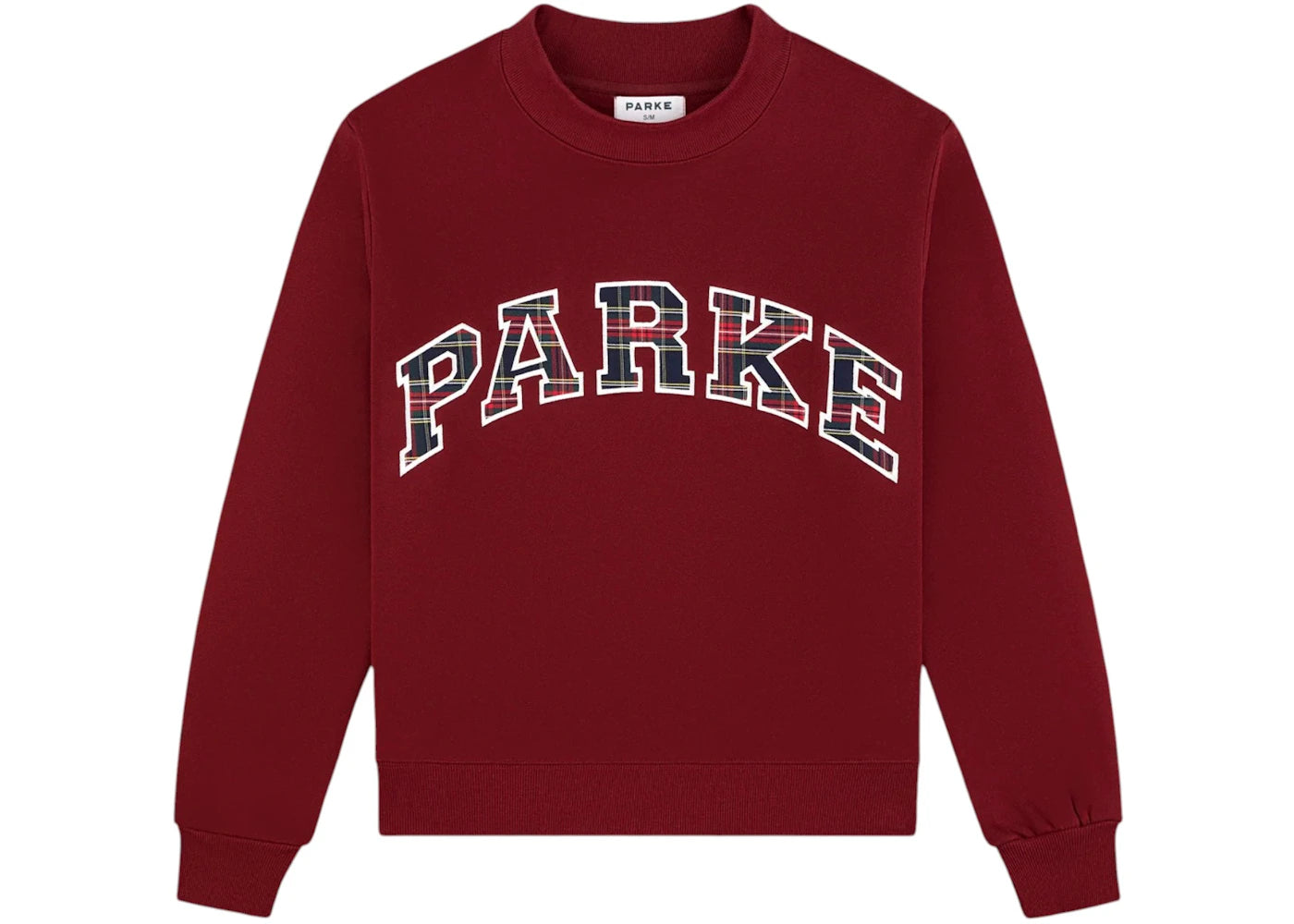 Parke Holiday Plaid Varsity Mockneck Maroon/Plaid