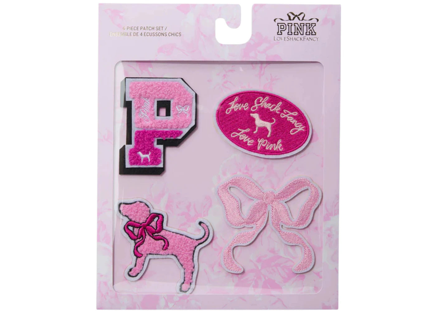 PINK x LoveShackFancy 4-Piece Patch Set Pink Pack