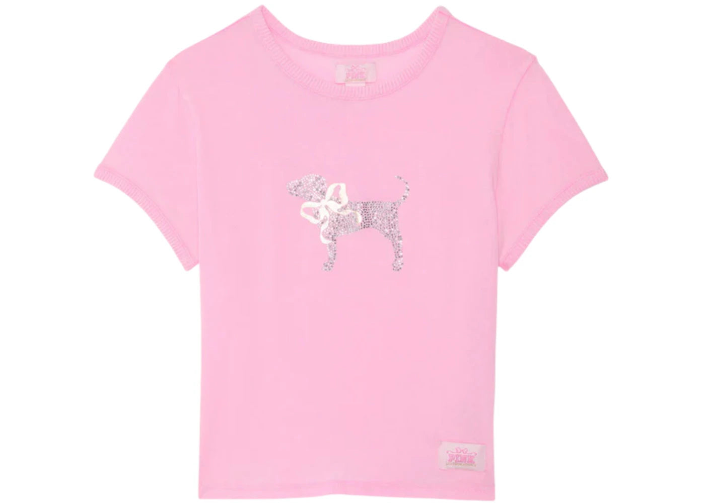 PINK x LoveShackFancy Retro Cotton Tee Pink Lollipop