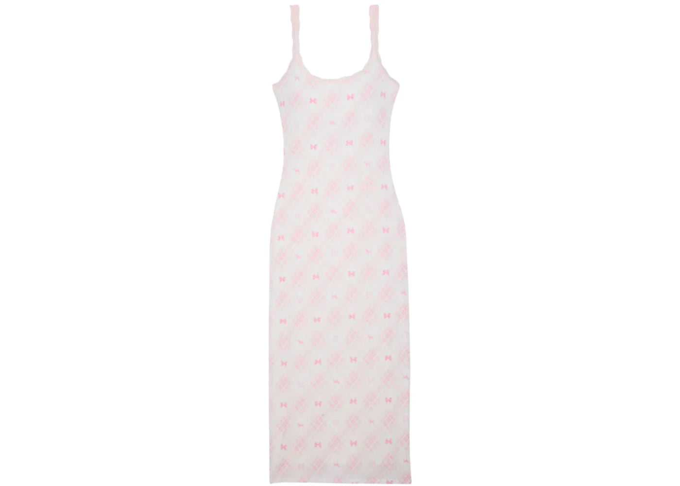 PINK x LoveShackFancy Tartan Icons Modal Midi Dress Tartan Icons