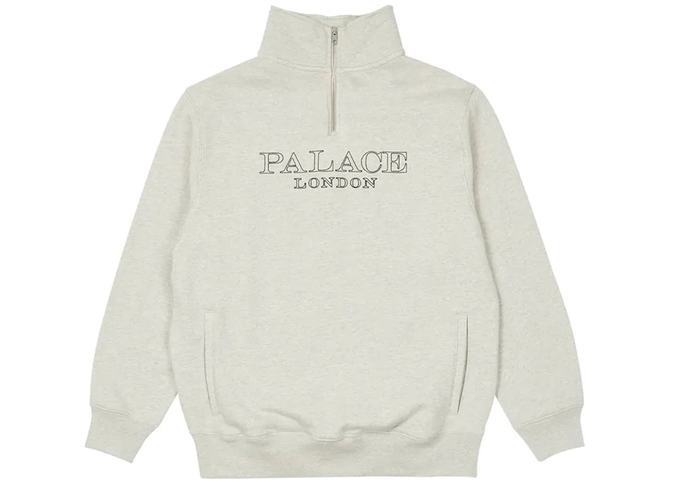 Palace 1/4 Zip Funnel (FW22) Grey Marl