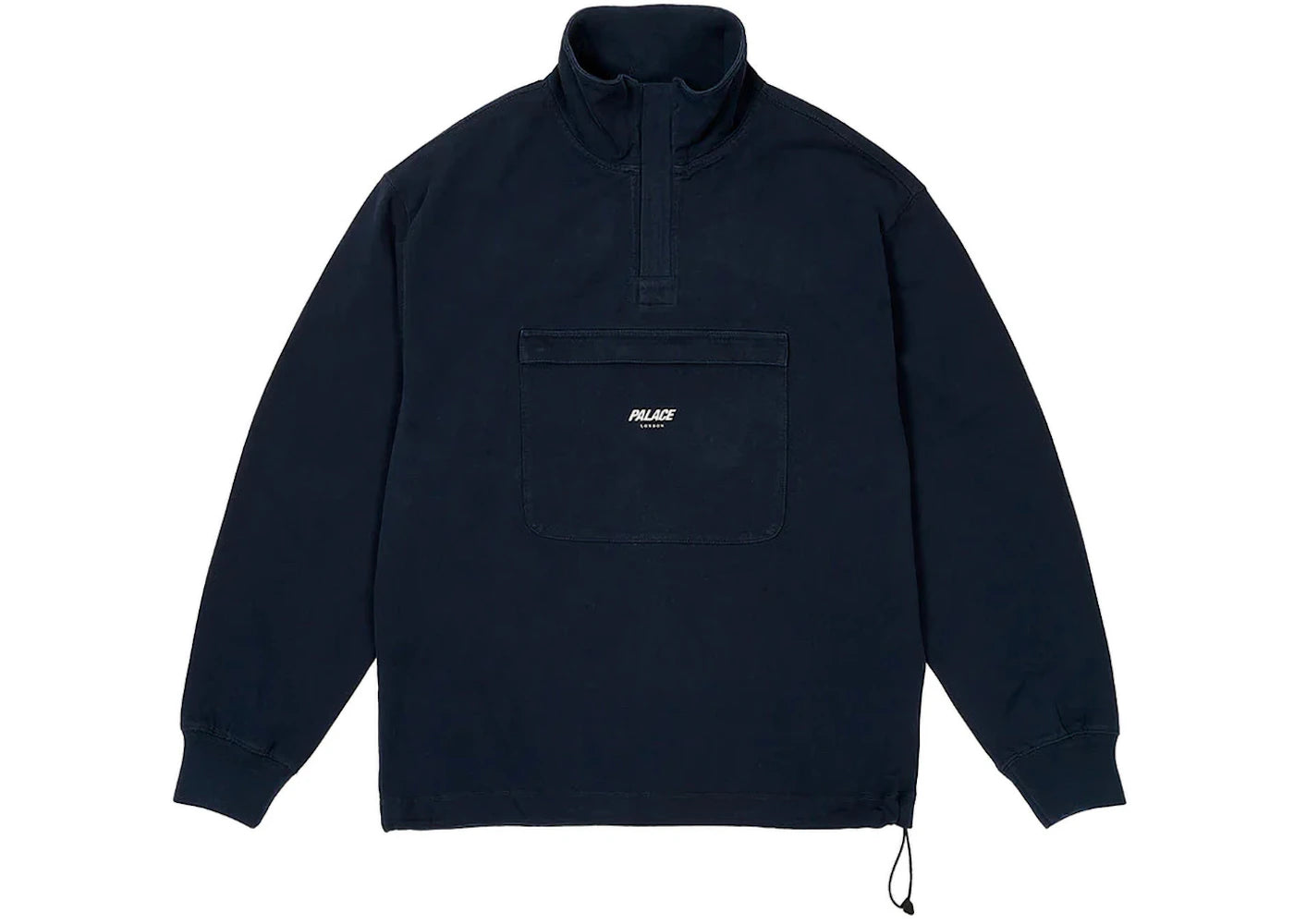 Palace 1/4 Zip Washed Funnel Navy