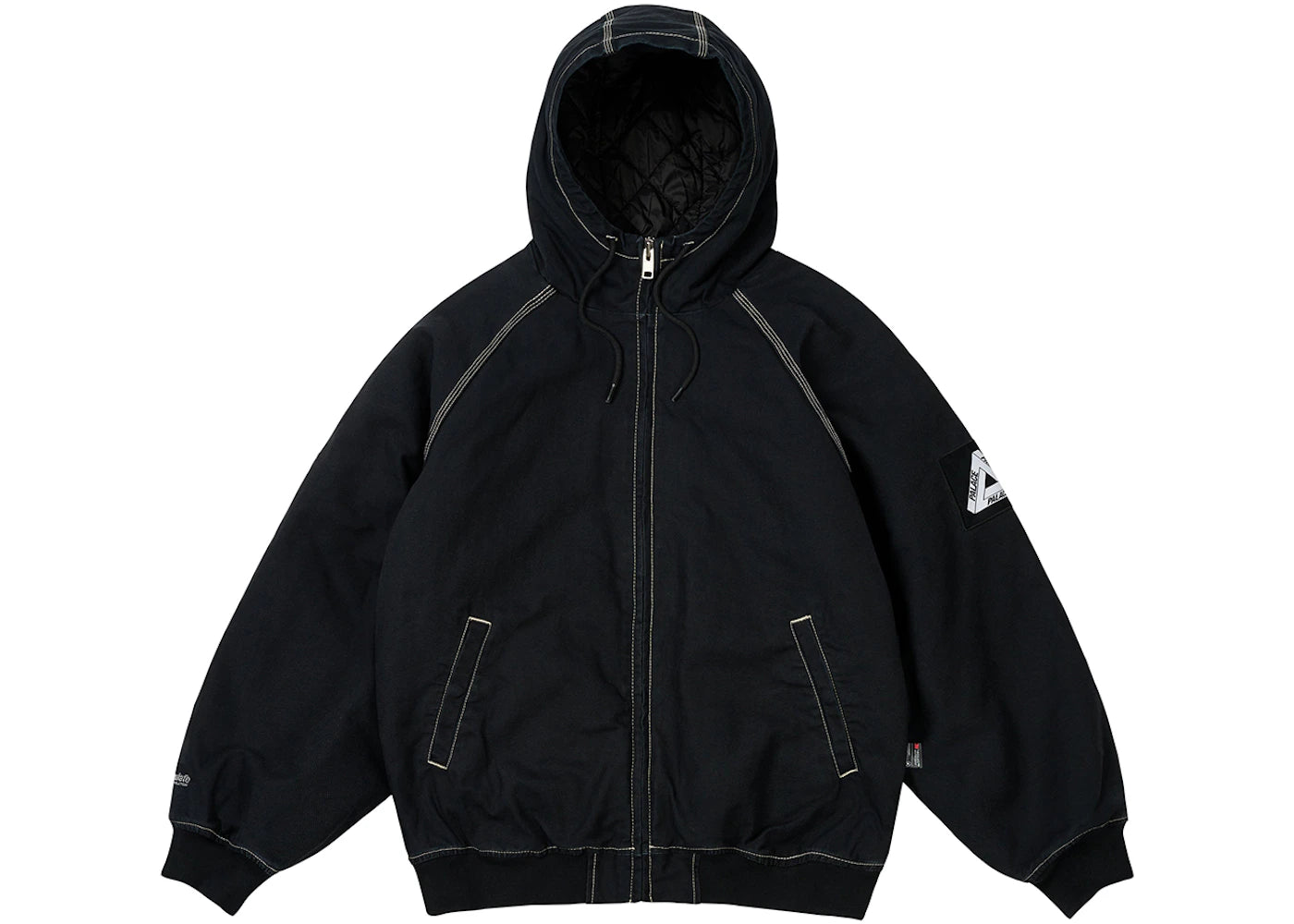 Palace 10 Oz Hooded Jacket Black