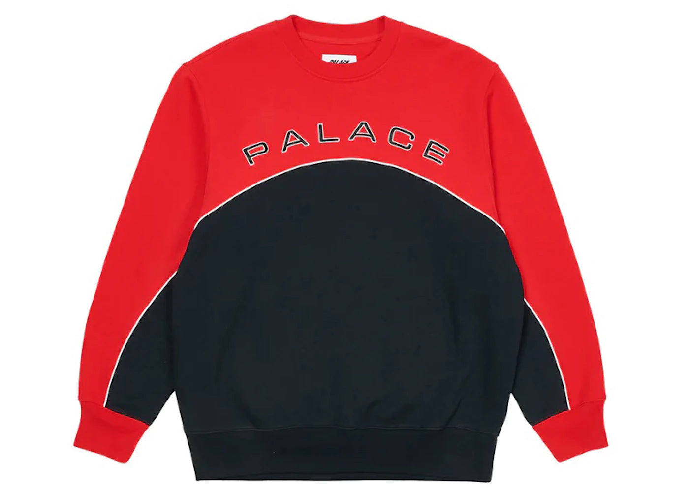 Palace 2 Tone Arch Crew Red/Navy