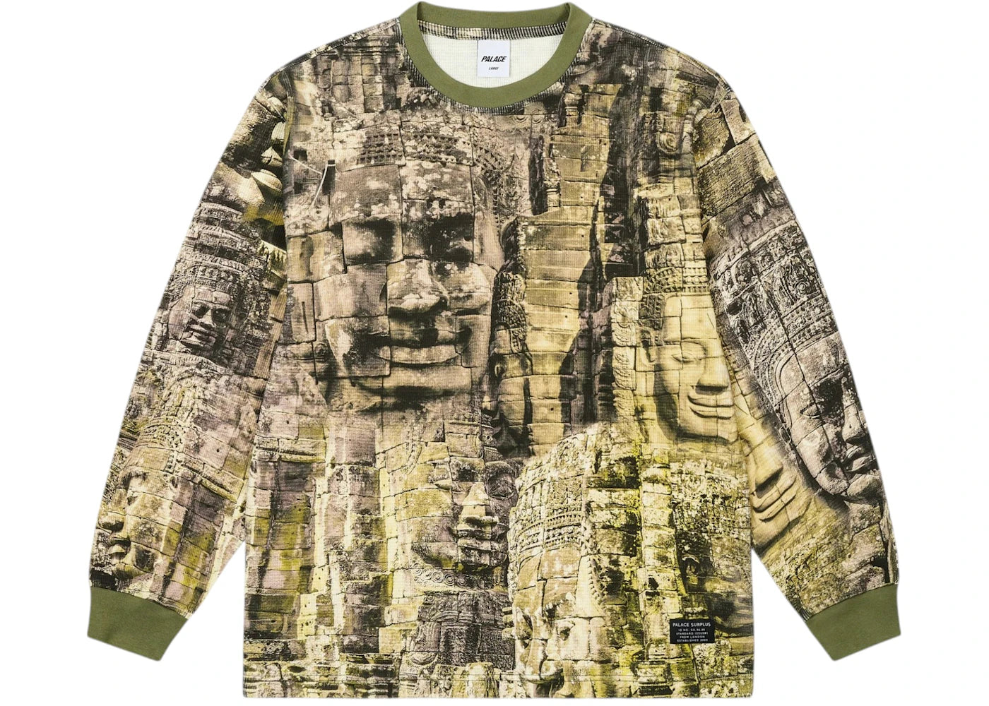 Palace 2-Tone Waffle Longsleeve Camo