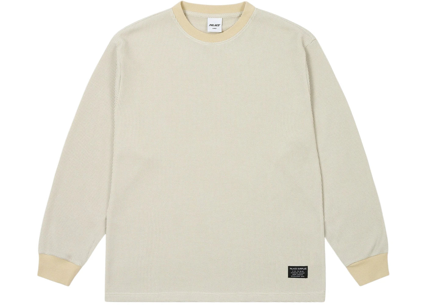 Palace 2-Tone Waffle Longsleeve Stoney Grey
