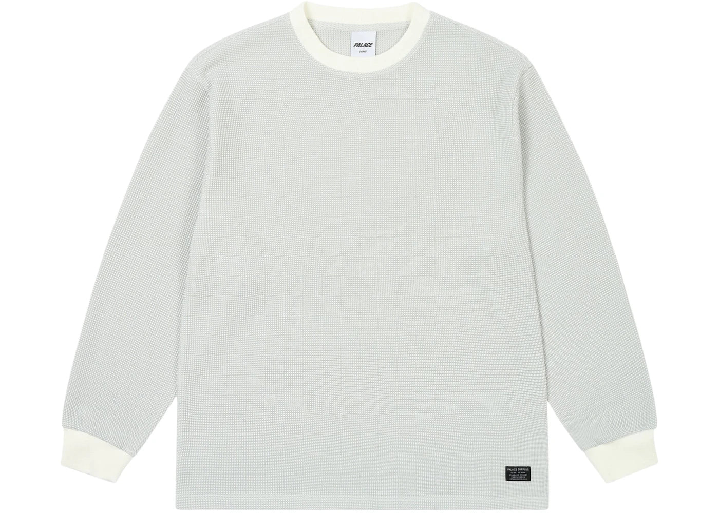 Palace 2-Tone Waffle Longsleeve White