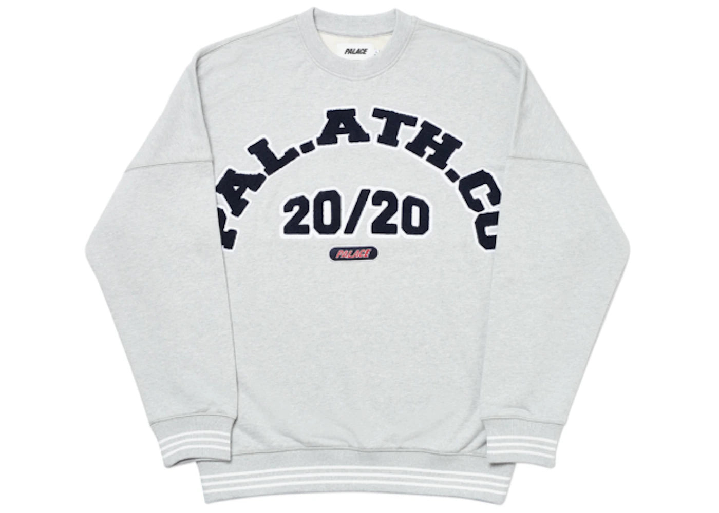 Palace 20/20 Vision Crew Grey Marl