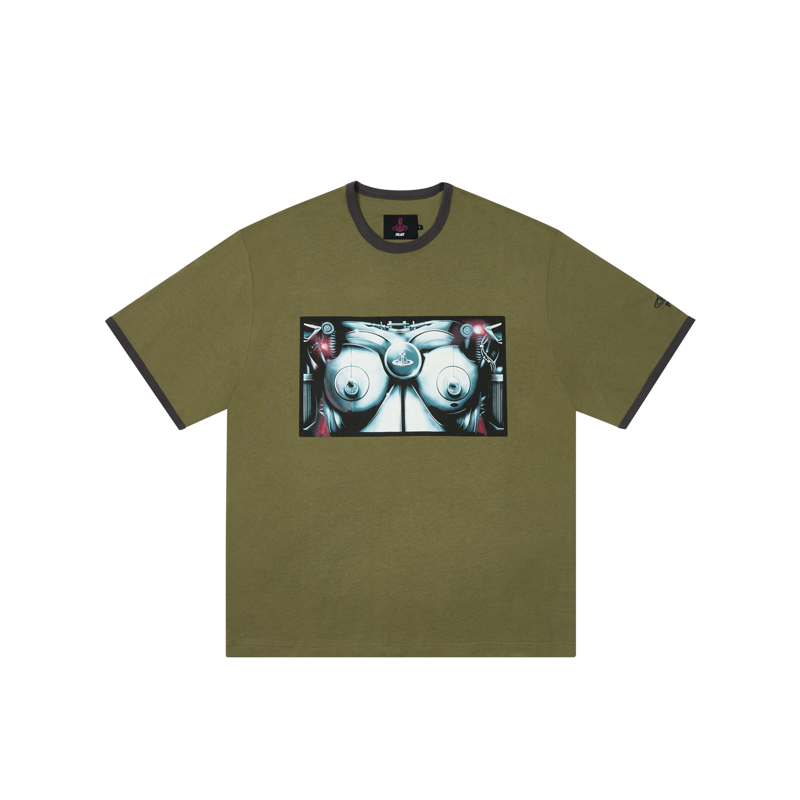 Palace Vivienne Westwood Ringer T-shirt Olive