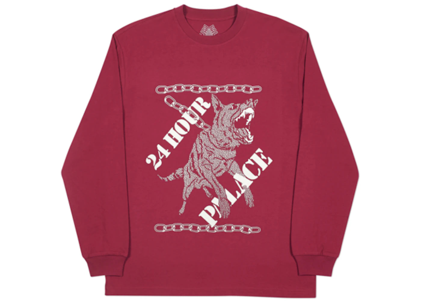 Palace 24 Hour Longsleeve Cherry Red