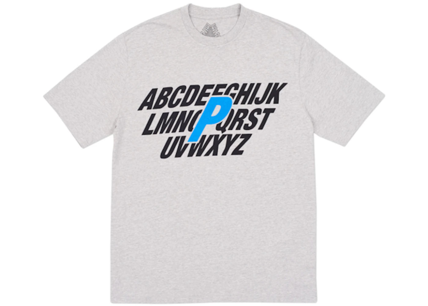 Palace Alpha T-shirt Grey Marl/Black/Blue