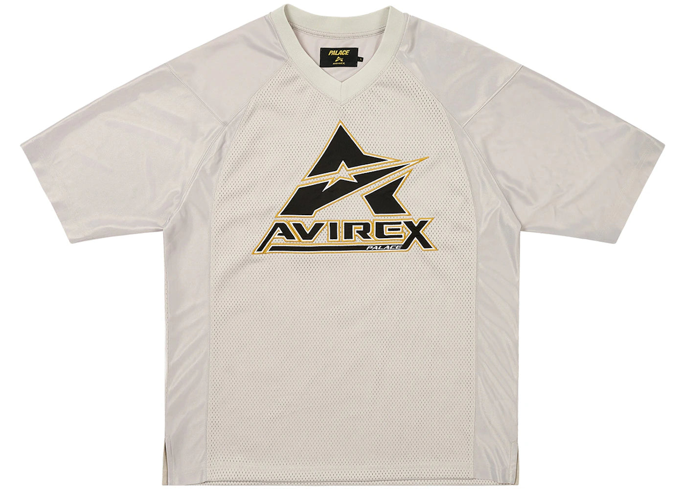 Palace Avirex Mesh Jersey Silver