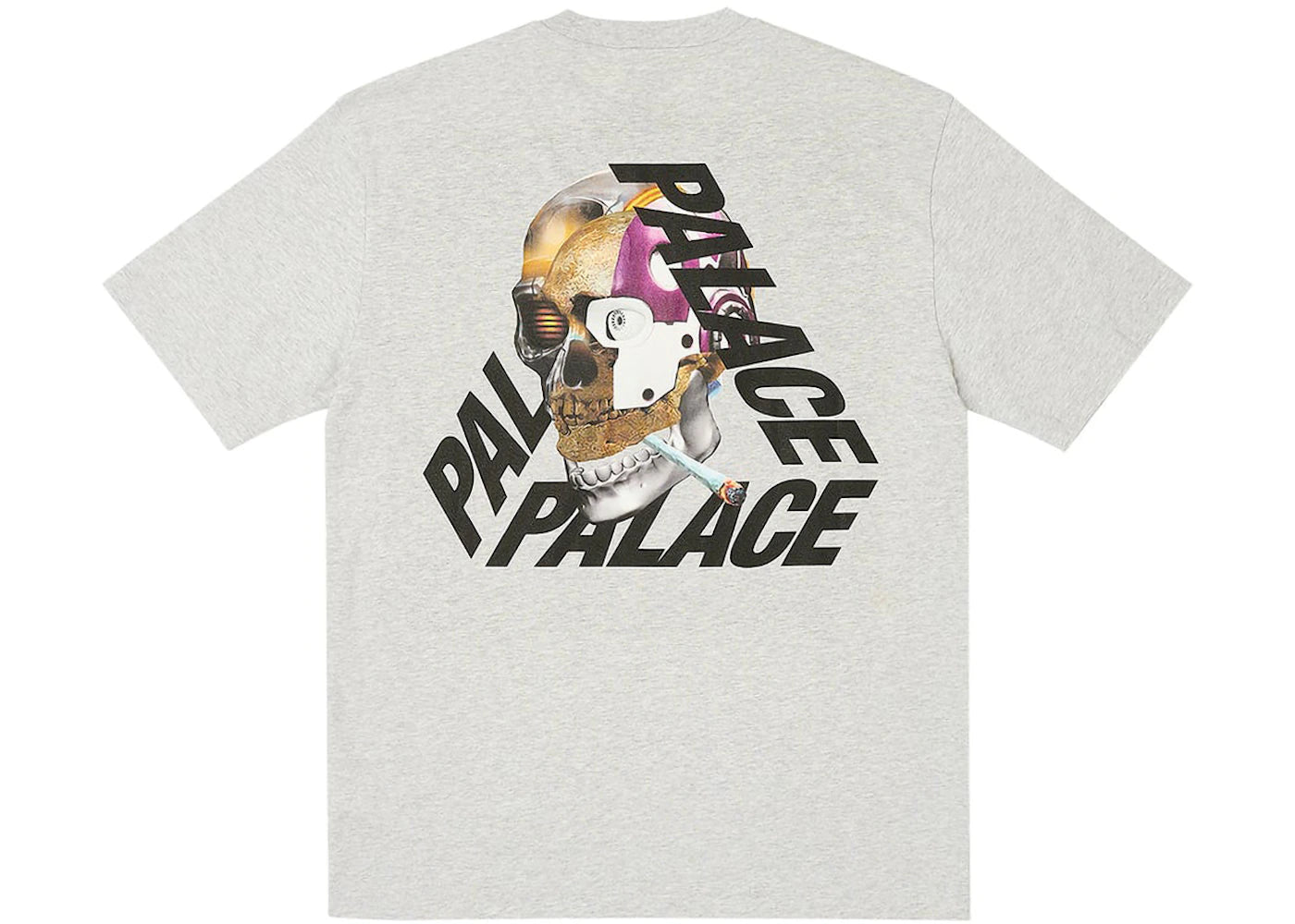 Palace Baked P-3 T-Shirt Grey Marl
