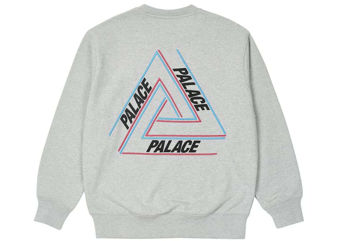 Palace Basically A Tri-Ferg Crew Grey Marl