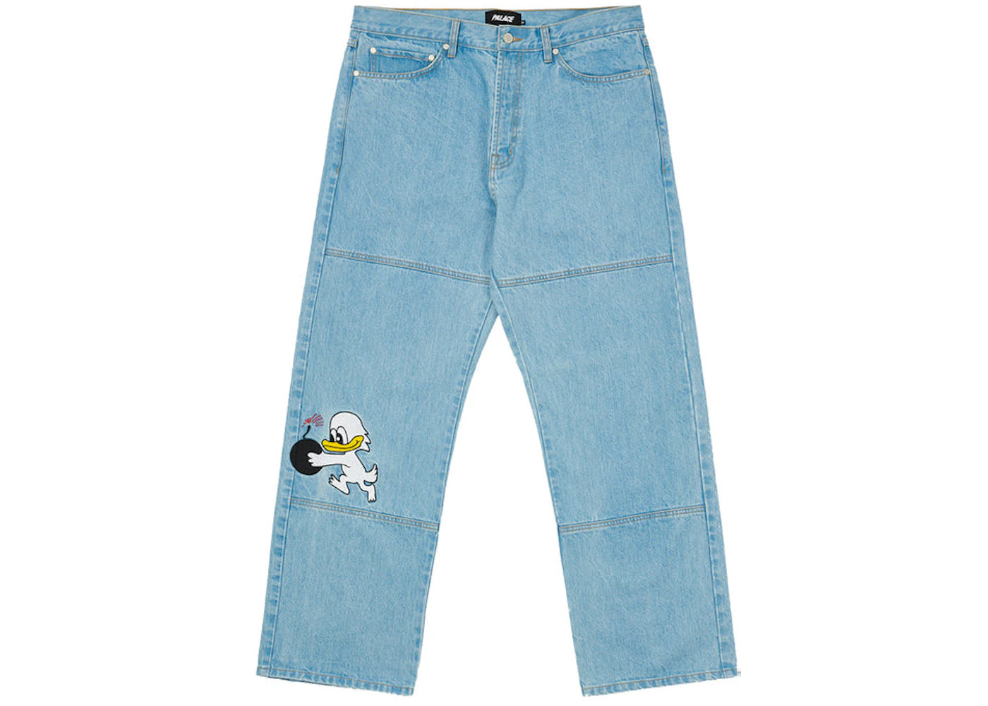 Palace Duck Bomb Panel Jeans Stone Wash