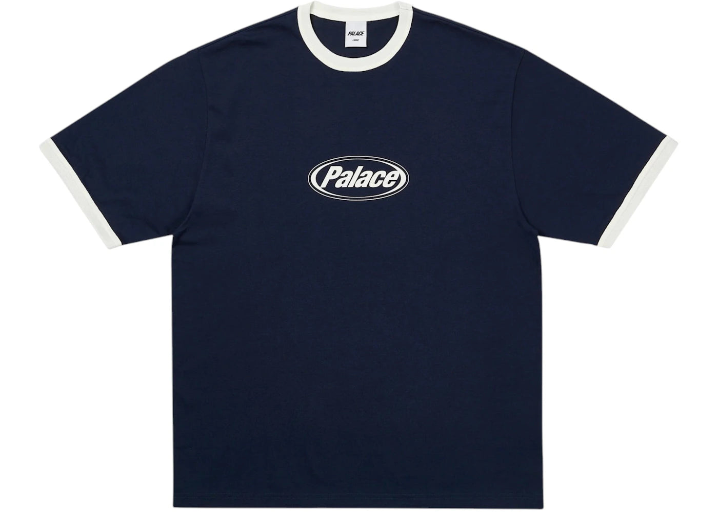 Palace Elipse Ringer T-Shirt Navy