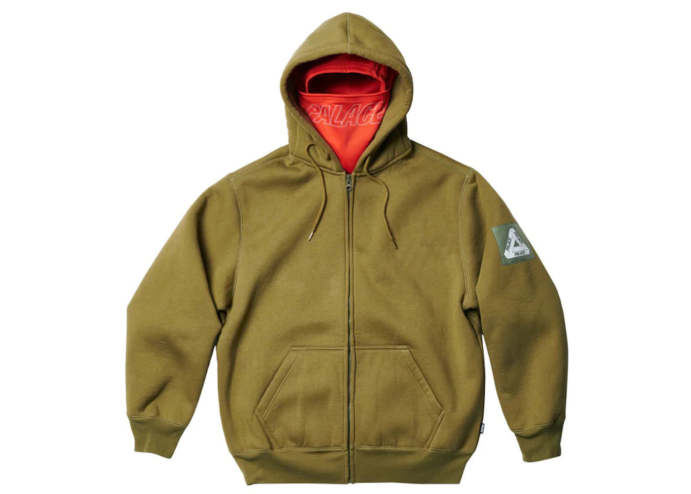 Palace Facemask Shearling Thermal Hood Olive