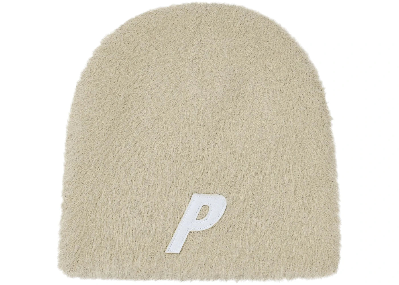 Palace Faux Mohair P Nein Cuff Beanie Stoney Grey