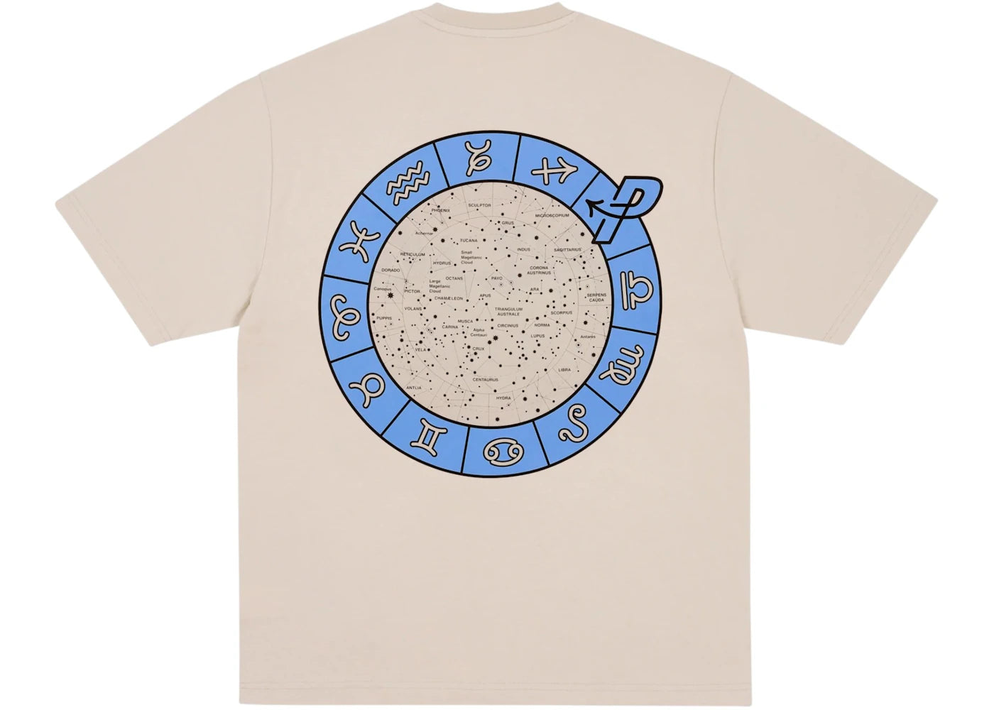 Palace Navigation T-Shirt Stoney Grey