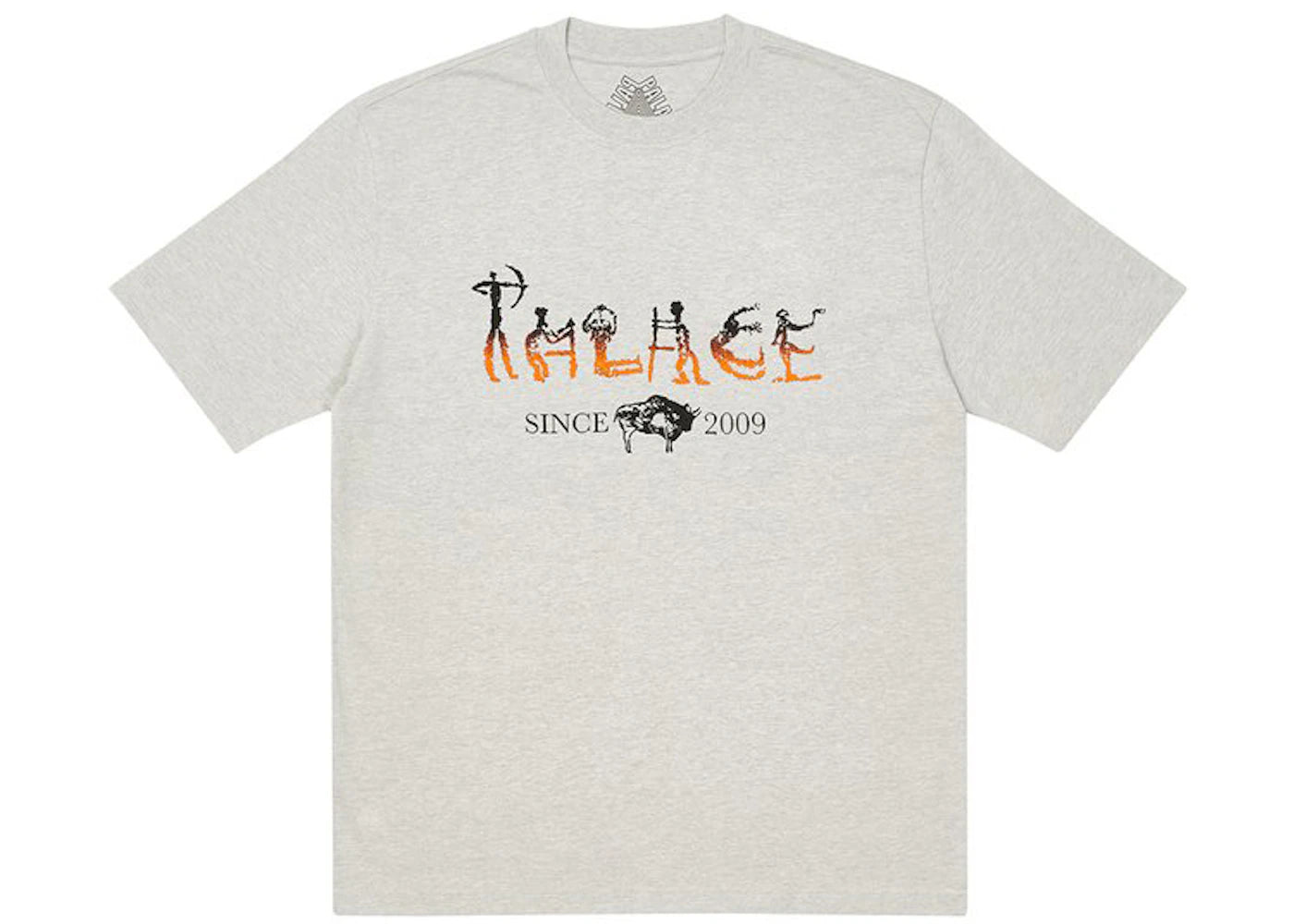 Palace Nein Electricity T-shirt Grey Marl