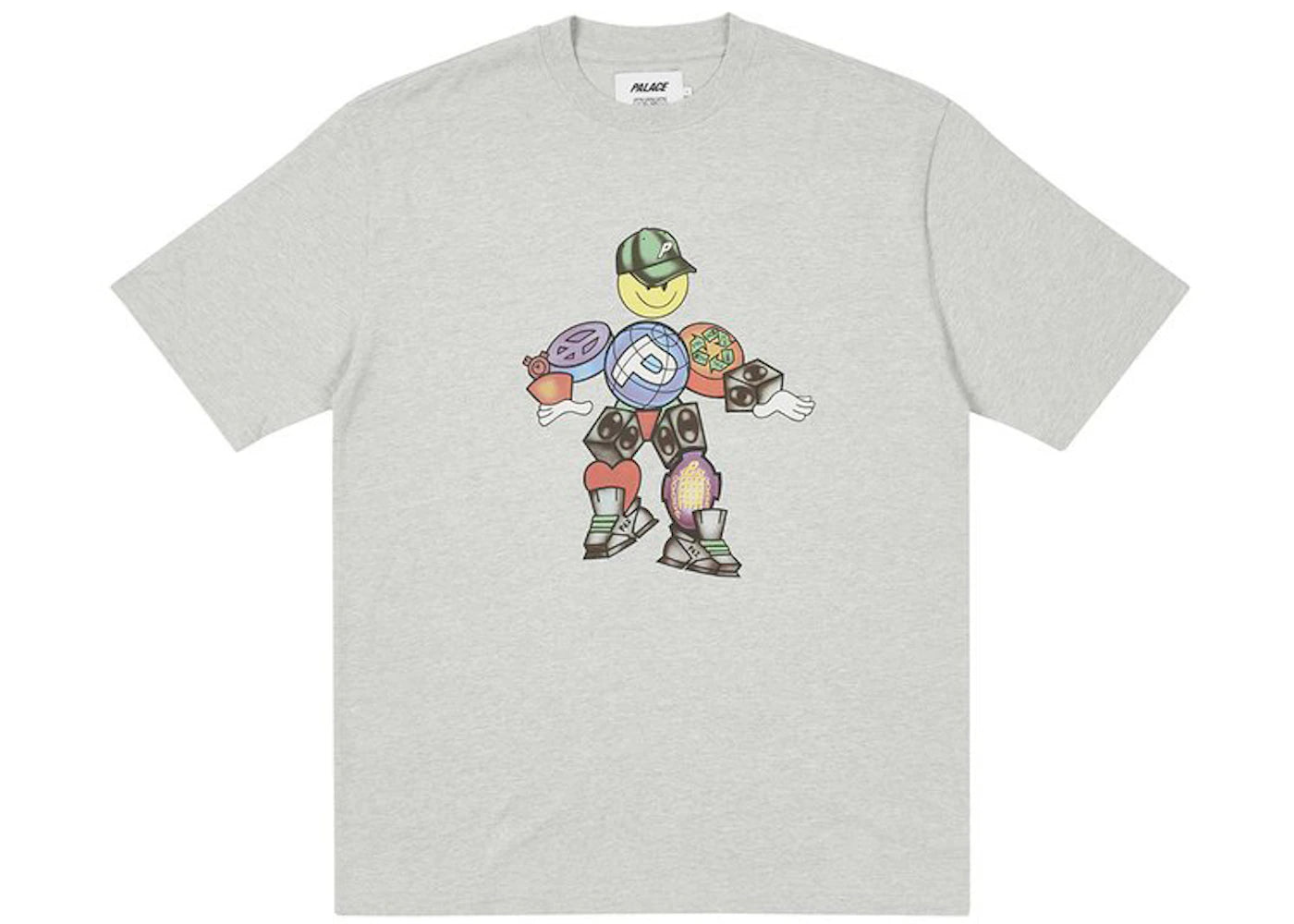 Palace PEZ Pezman T-shirt Grey Marl
