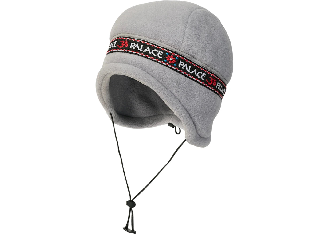Palace Polartec Om Earflap Beanie Grey
