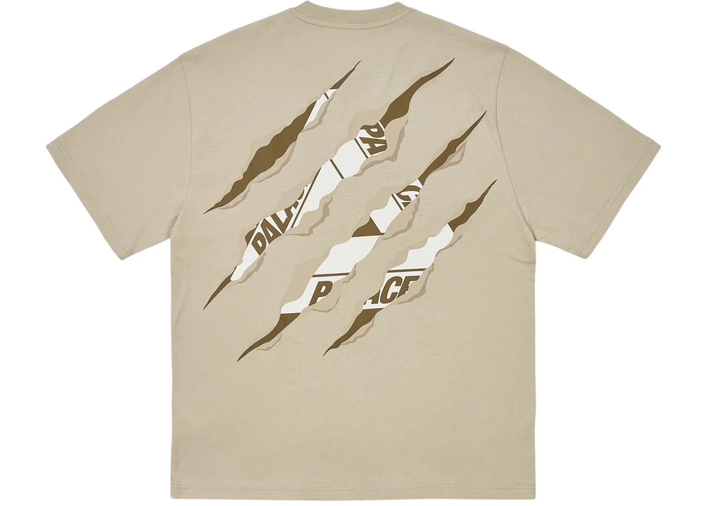 Palace Ripped Tri T-Shirt Stoney Grey