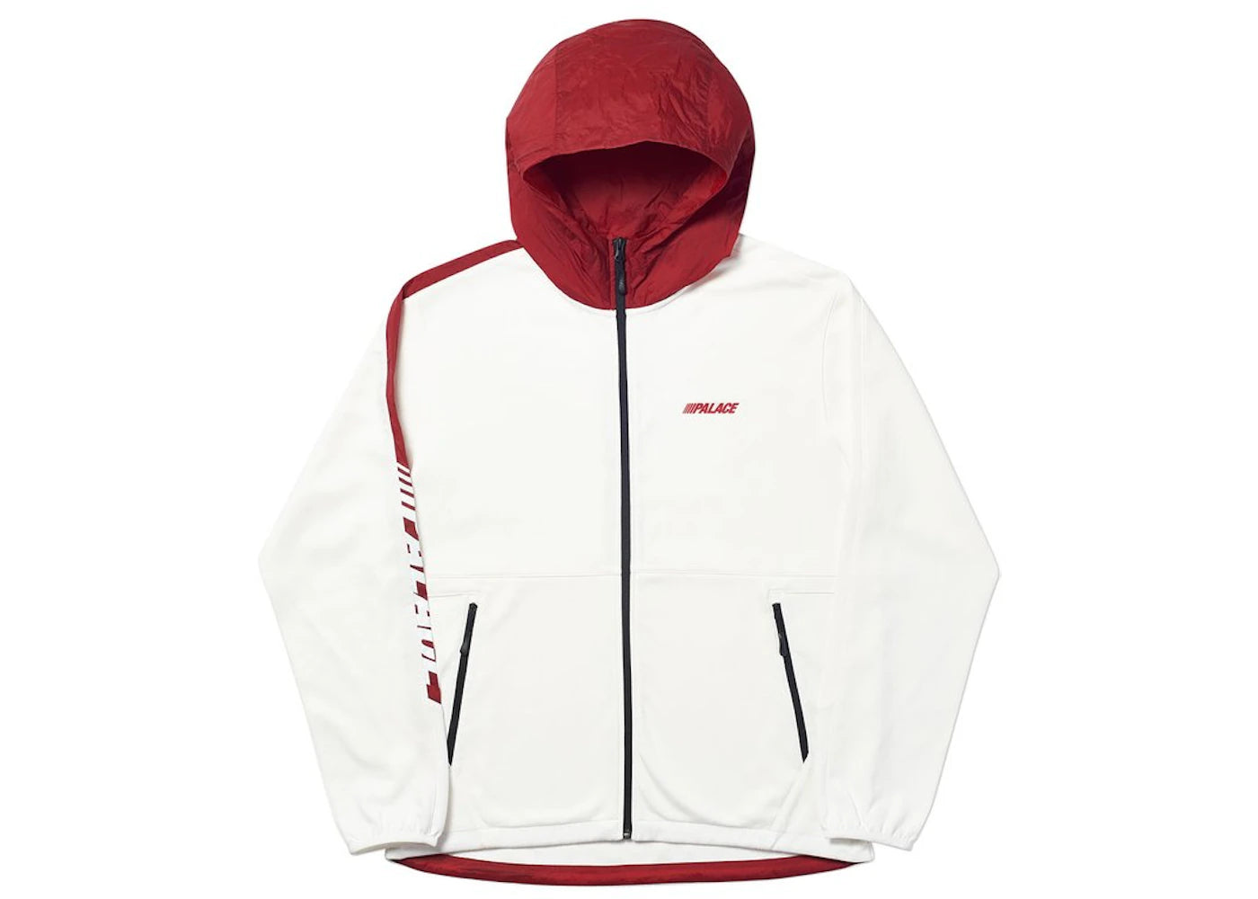 Palace Waximum Echo Tech Fleece Hood White