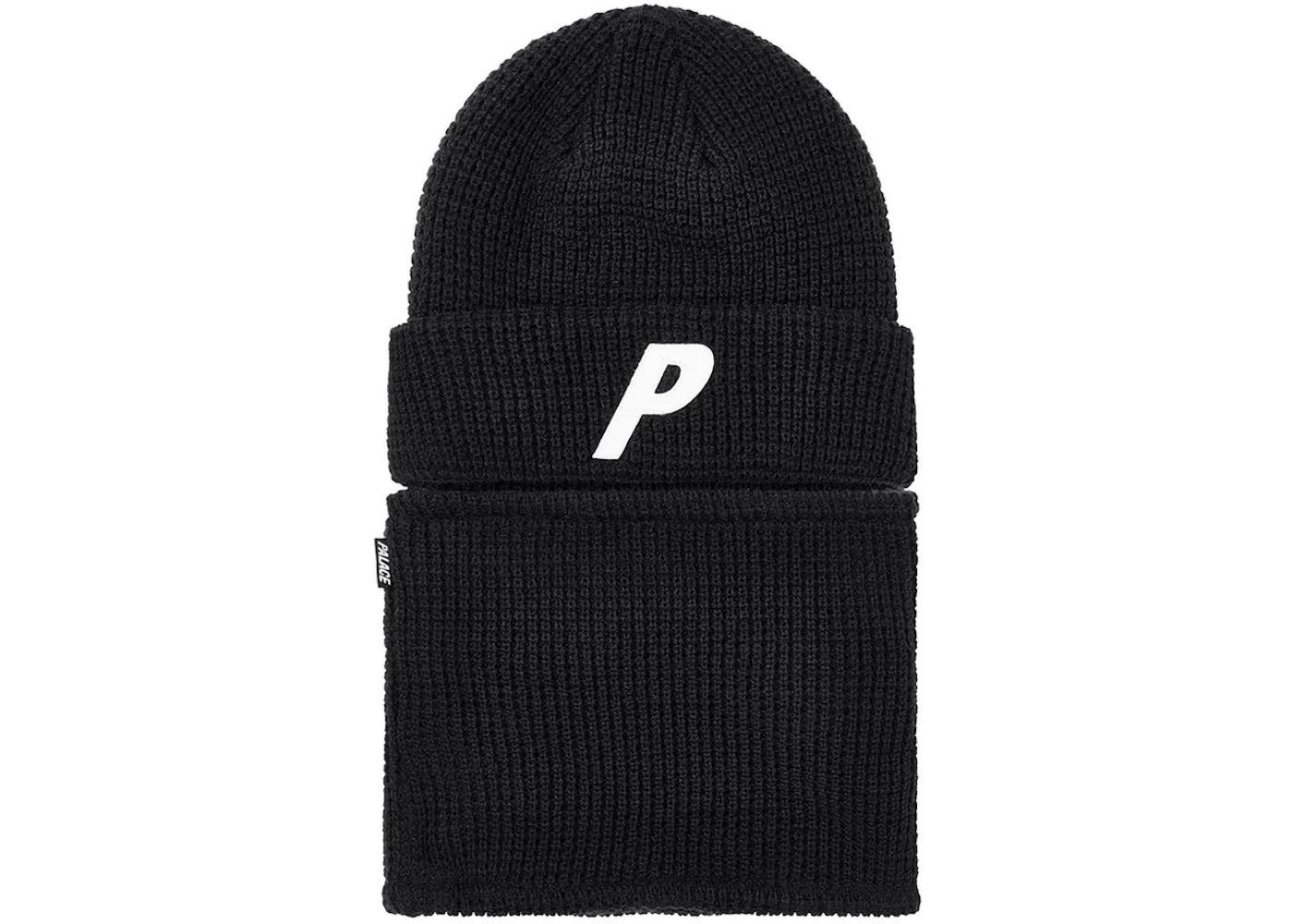 Palace Zip Off Facewarmer P Beanie Black
