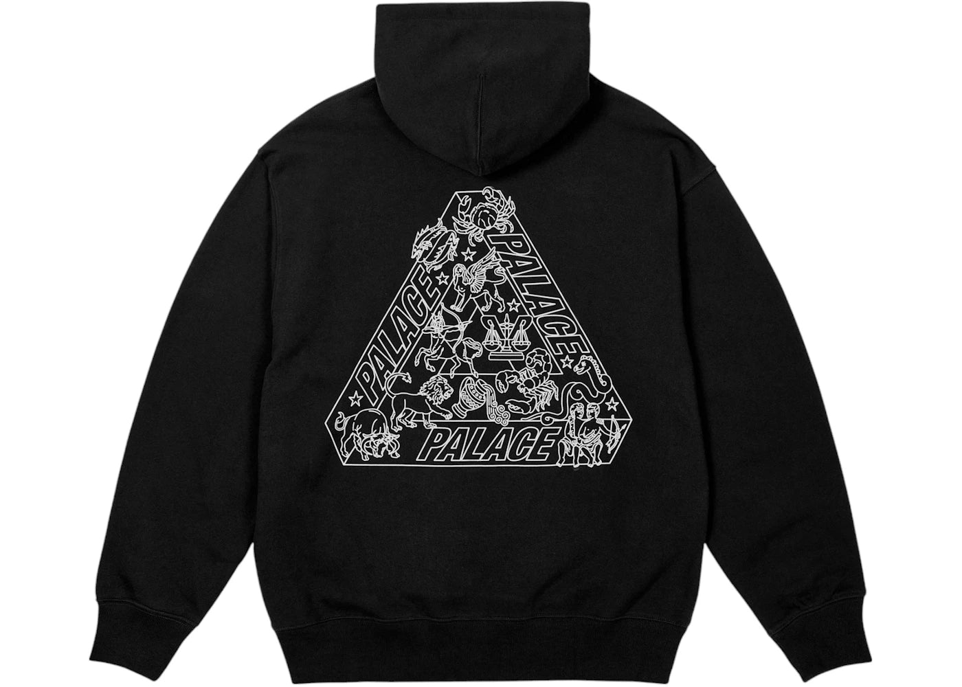 Palace Zodiac Tri-Ferg Hood Black