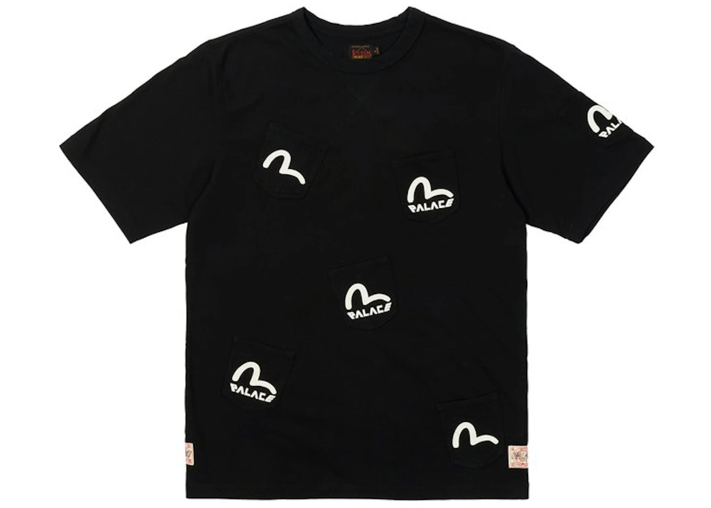 Palace x Evisu Multi Pocket T-shirt Black