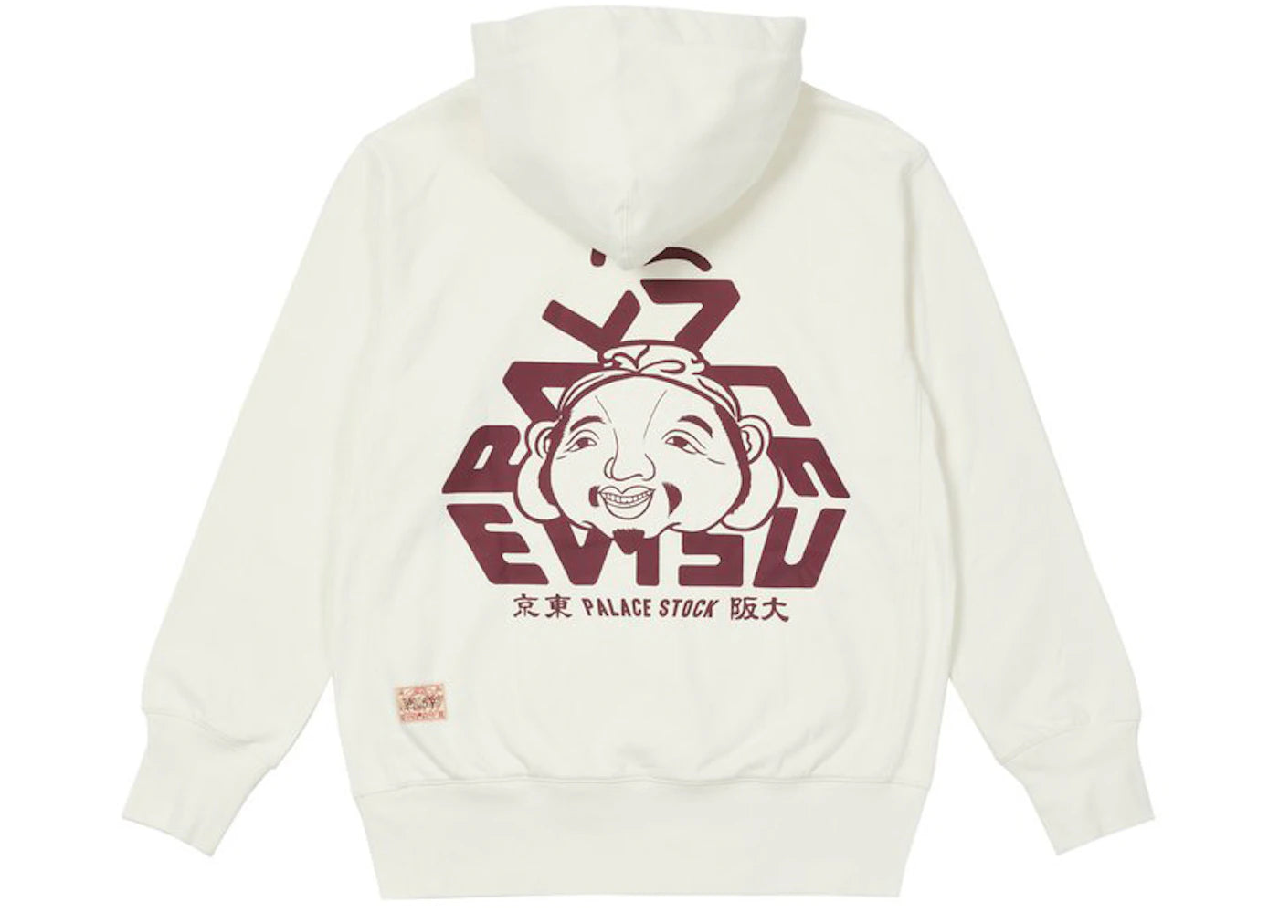 Palace x Evisu Tri-Godhead Hood Egret