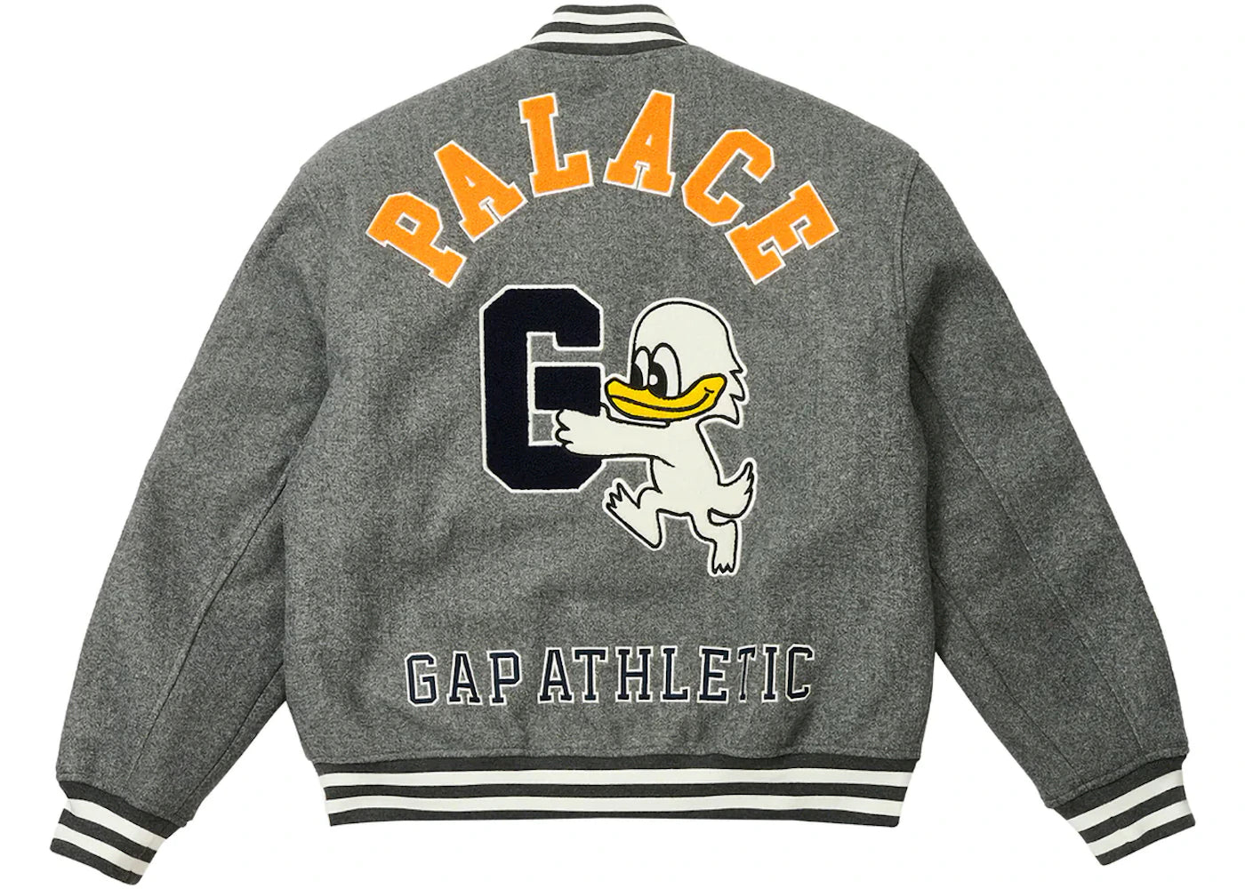 Palace x Gap Varsity Jacket Grey