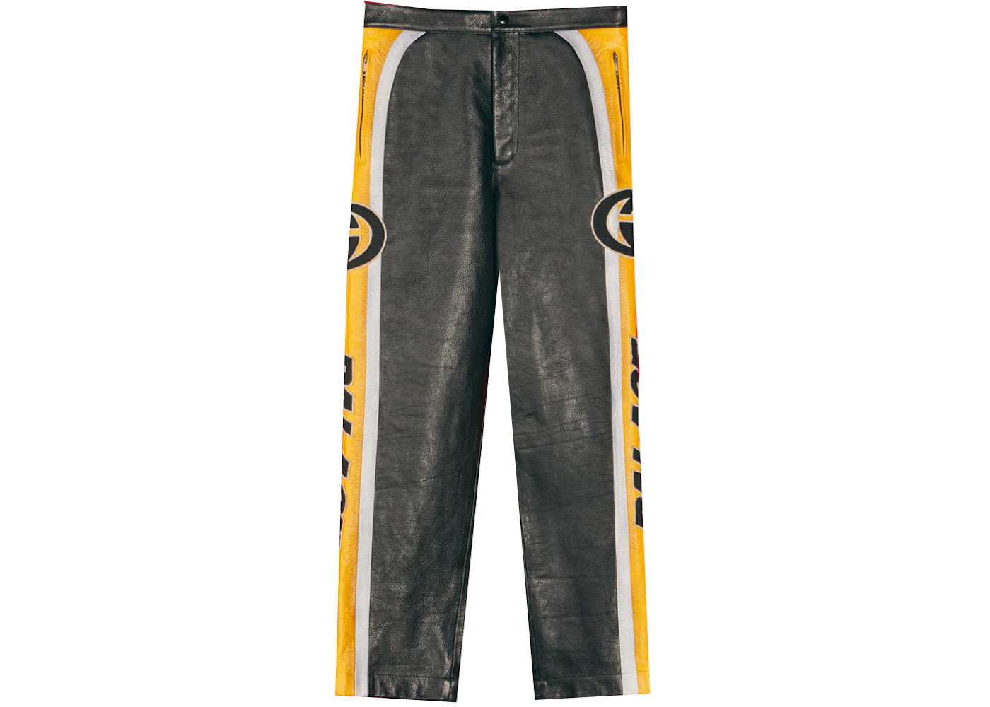 Palace x Gucci Patches Leather Pants Black