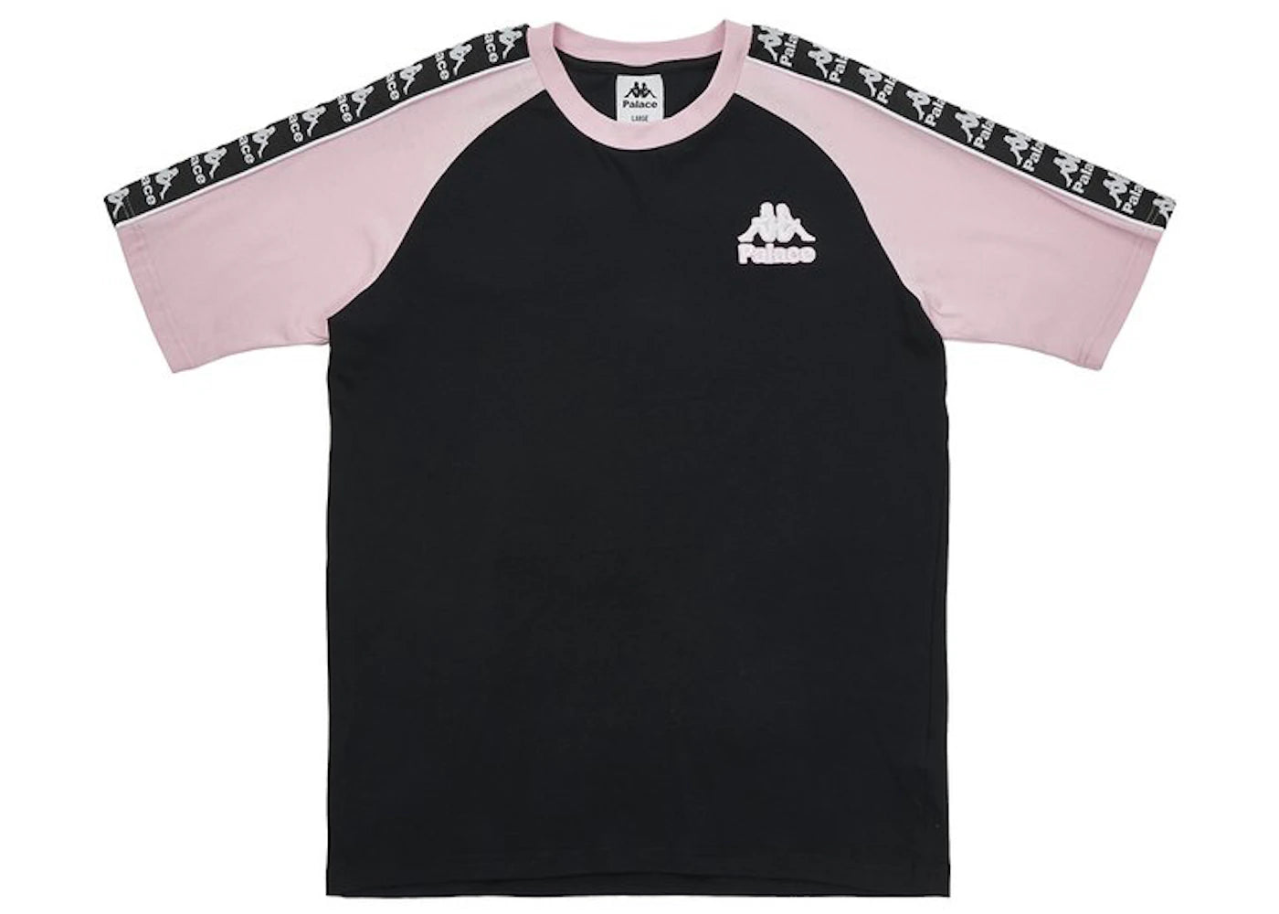 Palace x Kappa Classic Raglan T-shirt Black/Pink