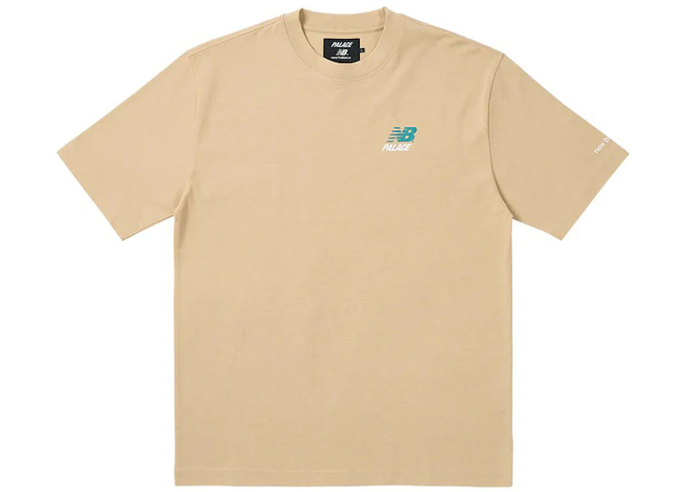 Palace x New Balance Logo T-Shirt Tan