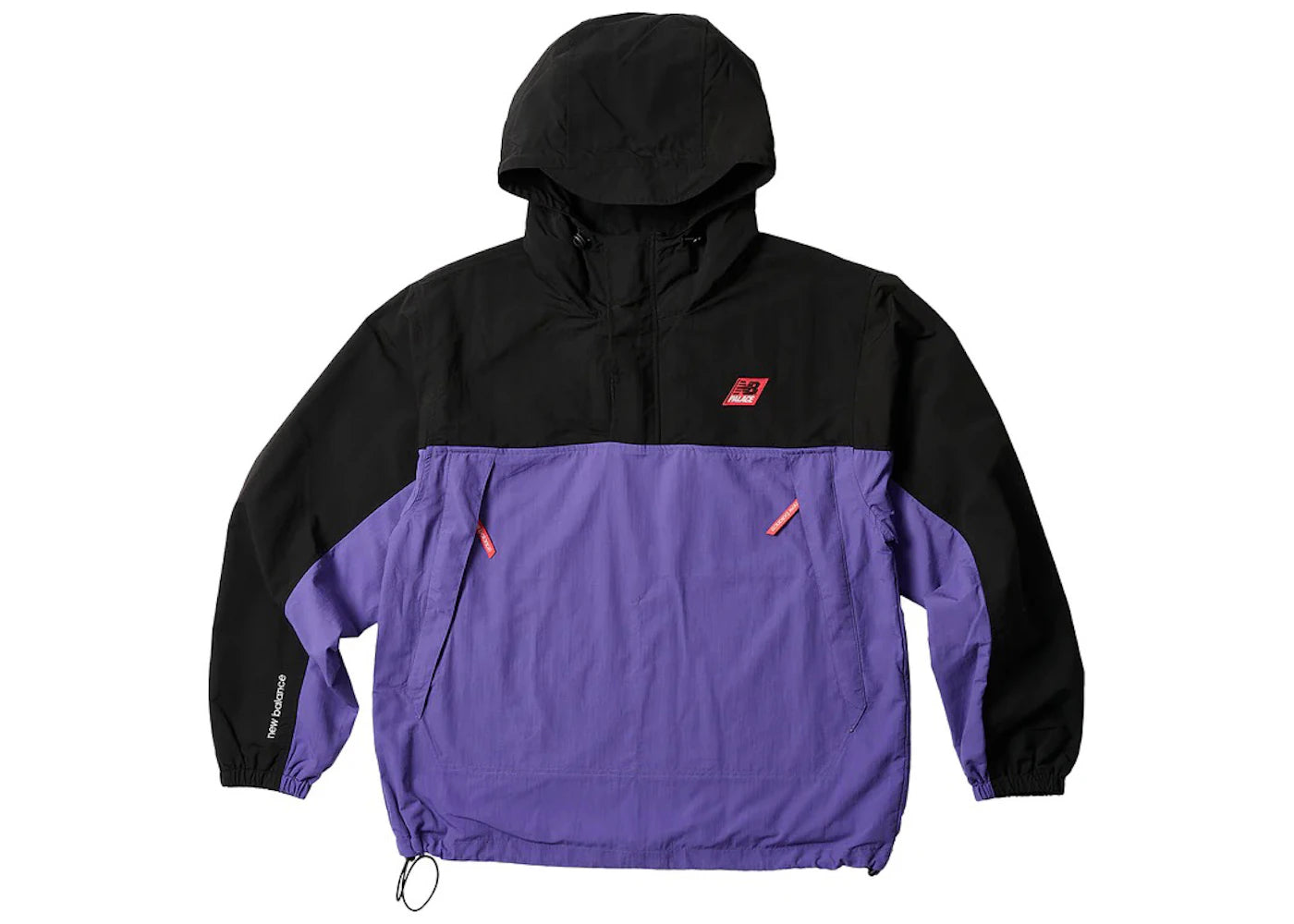 Palace x New Balance Pop Over Shell Jacket Black/Purple