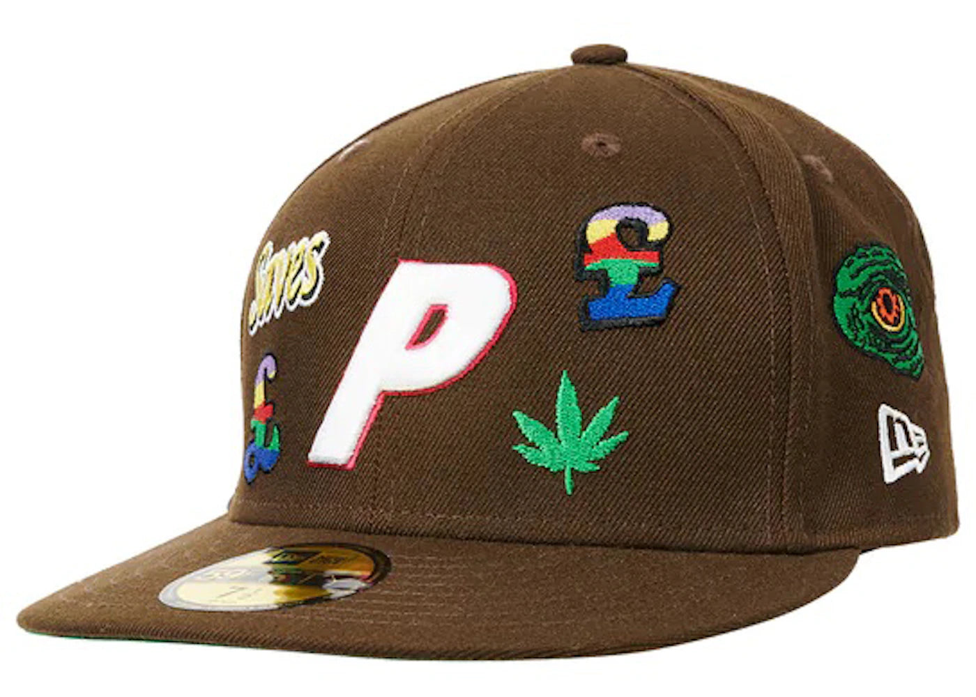 Palace x New Era Jesus 59Fifty Fitted Hat Brown