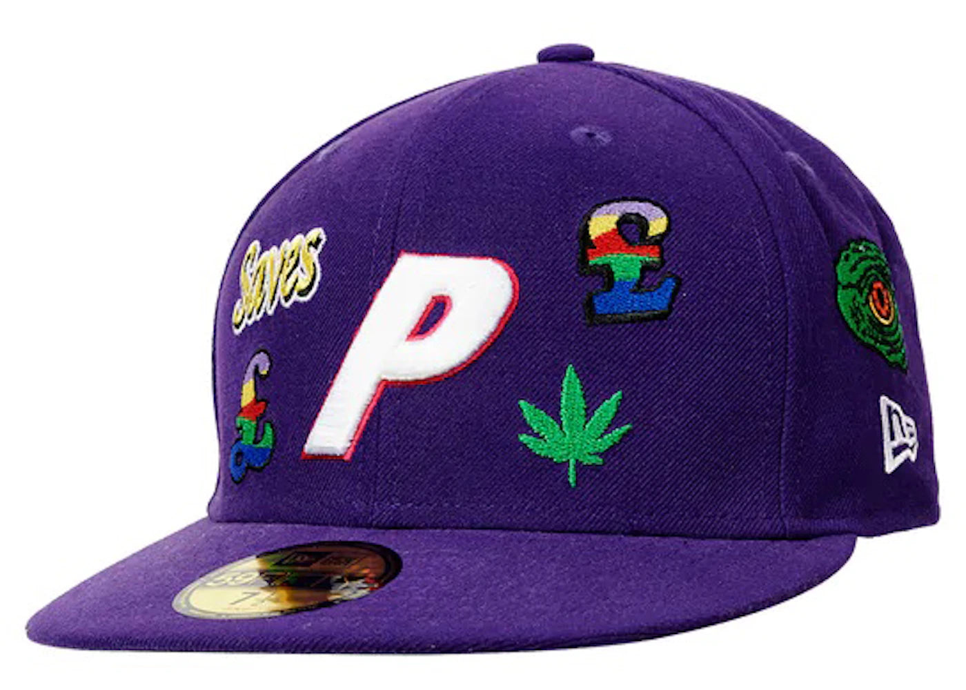 Palace x New Era Jesus 59Fifty Fitted Hat Purple
