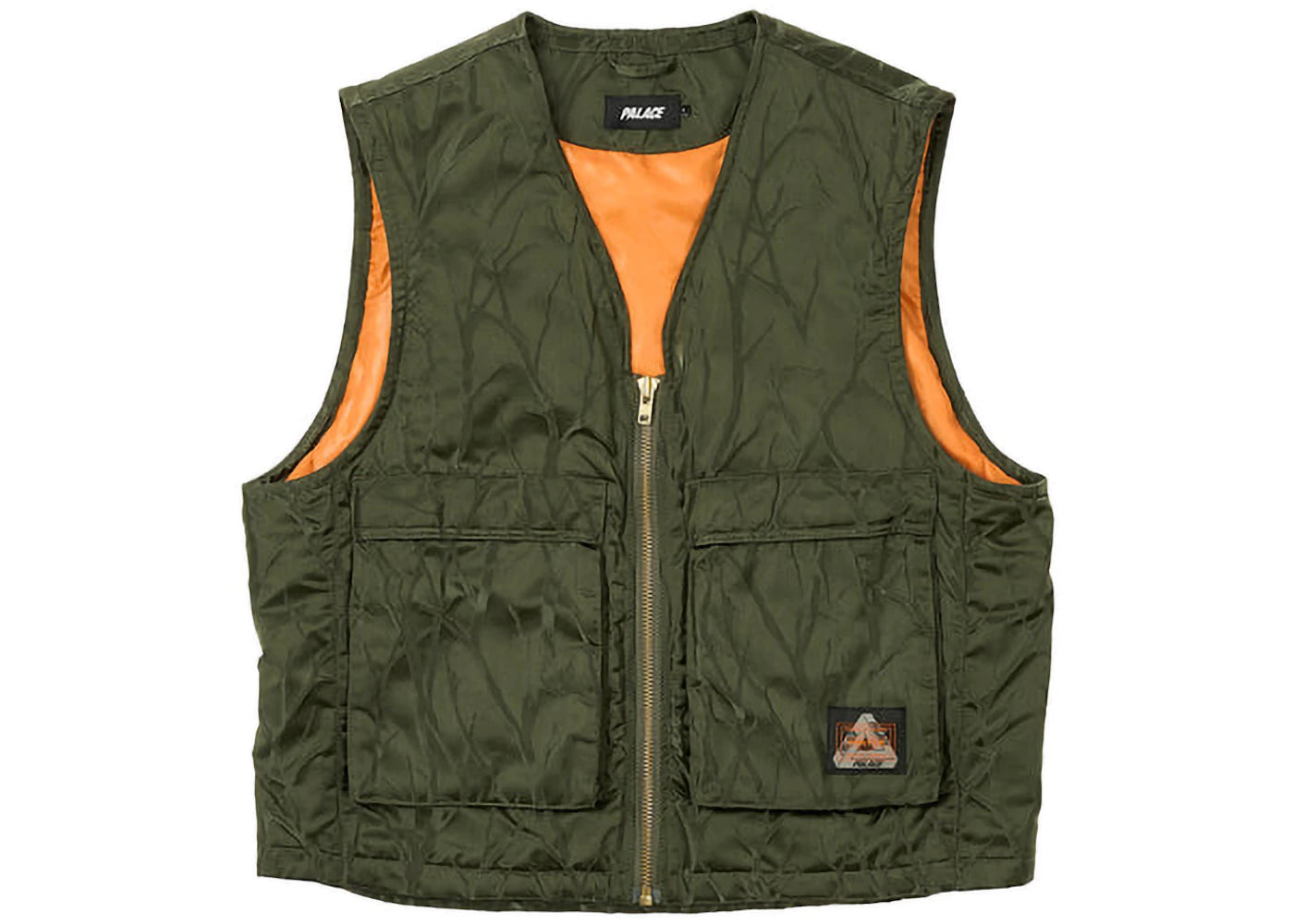 Palace x Porter Field Vest Olive/Jacquard