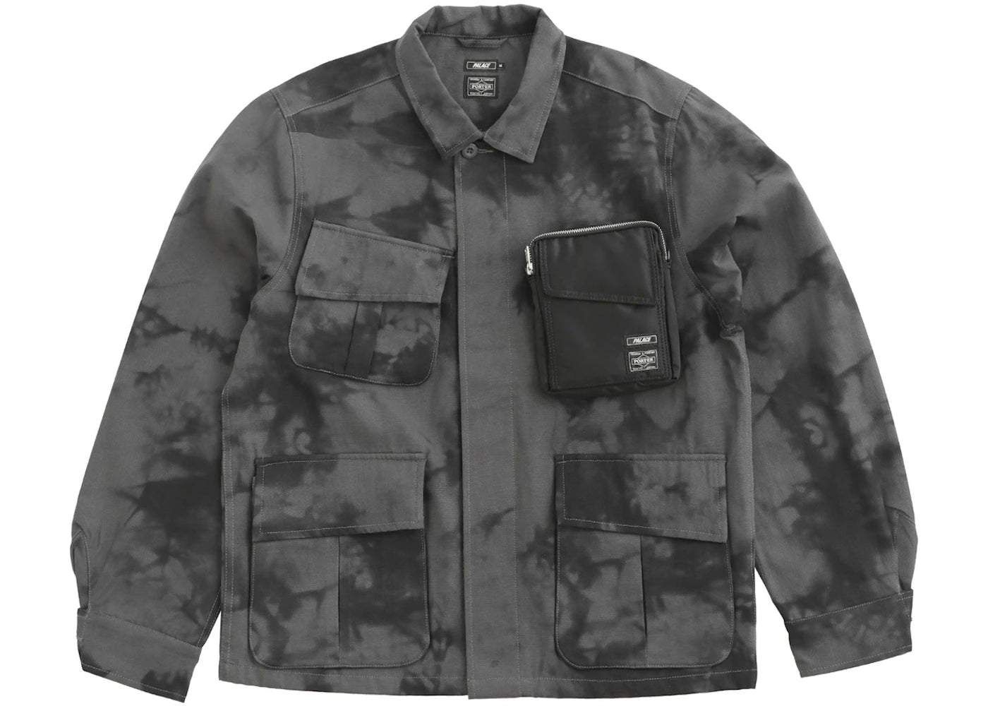 Palace x Porter Pocket Bag Jacket Black Wave Dye