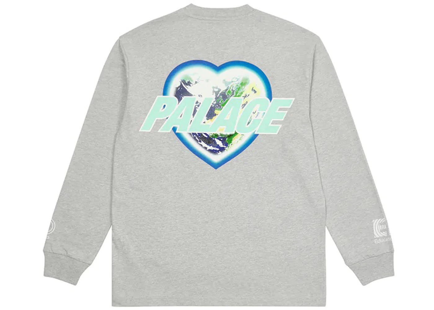 Palace x Rapha EF Education First L/S T-shirt Grey Marl