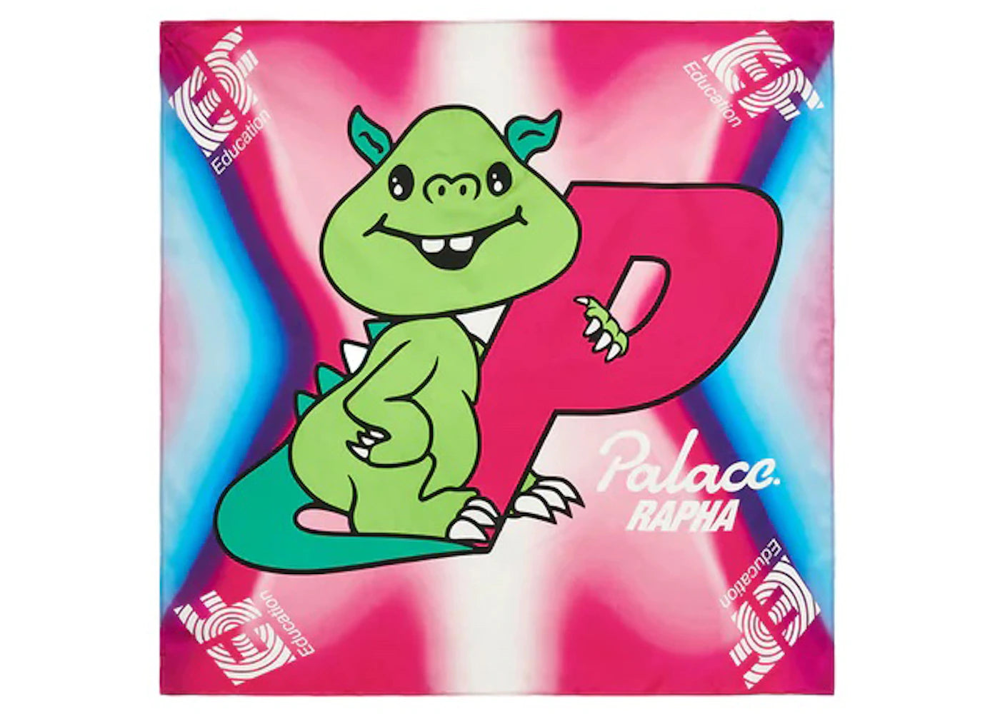Palace x Rapha EF Education First Satin Silk Scarf Pink