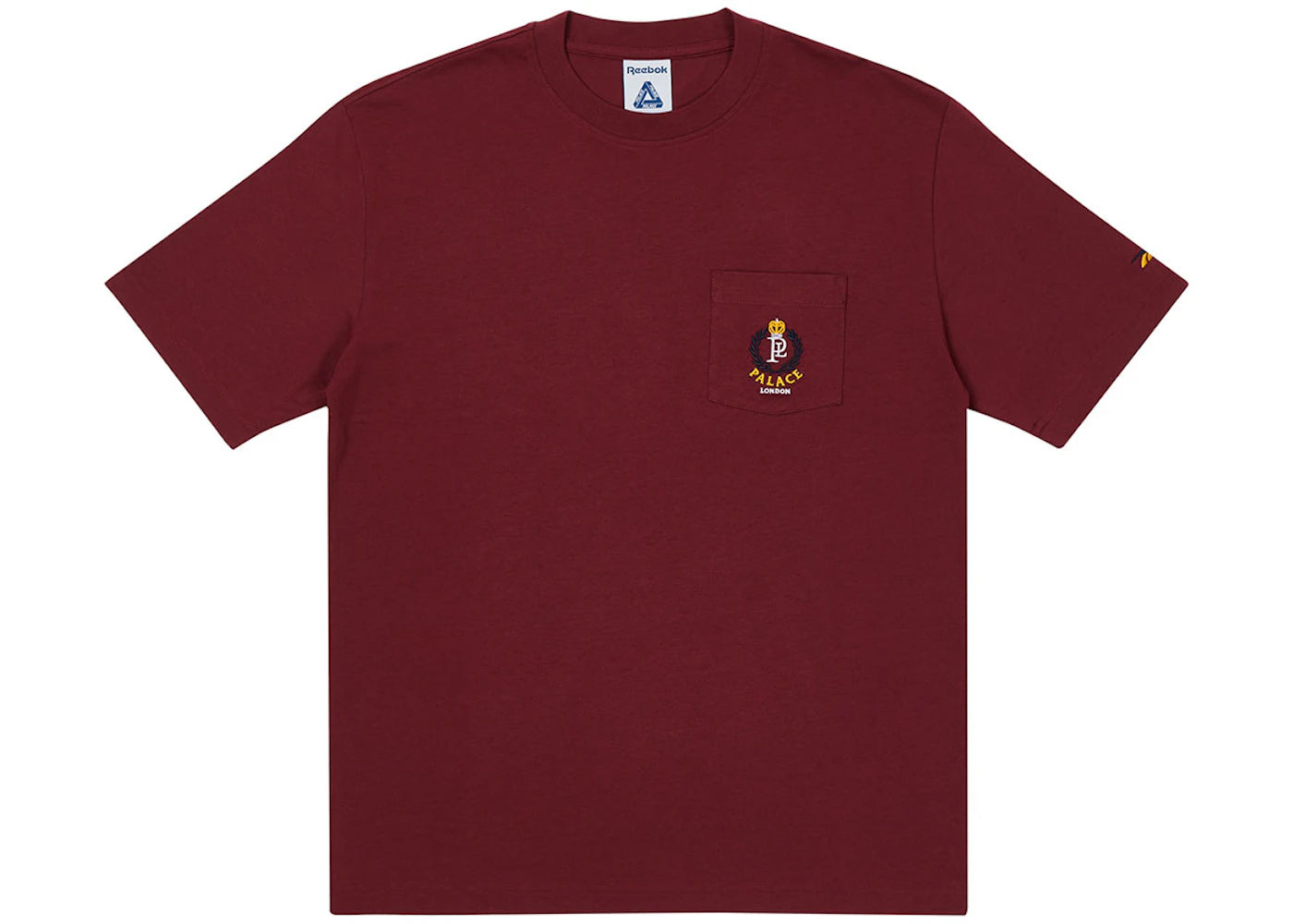 Palace x Reebok NPC Pocket T-shirt Burgundy