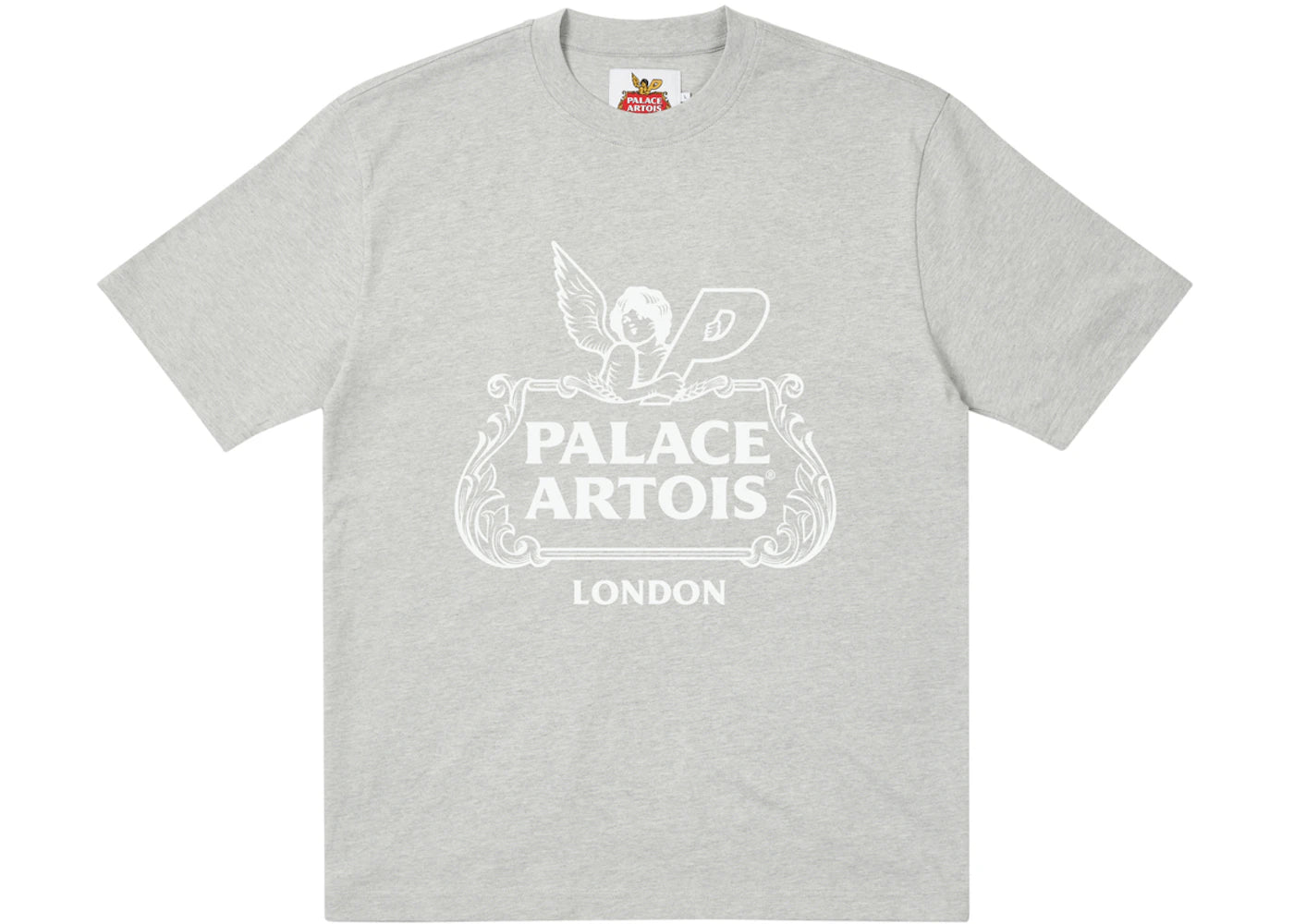 Palace x Stella Artois Chalice T-shirt Grey Marl