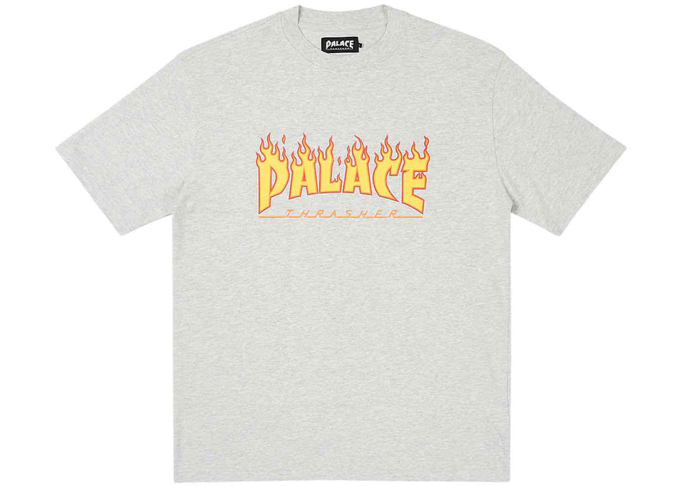 Palace x Thrasher T-shirt Grey Marl