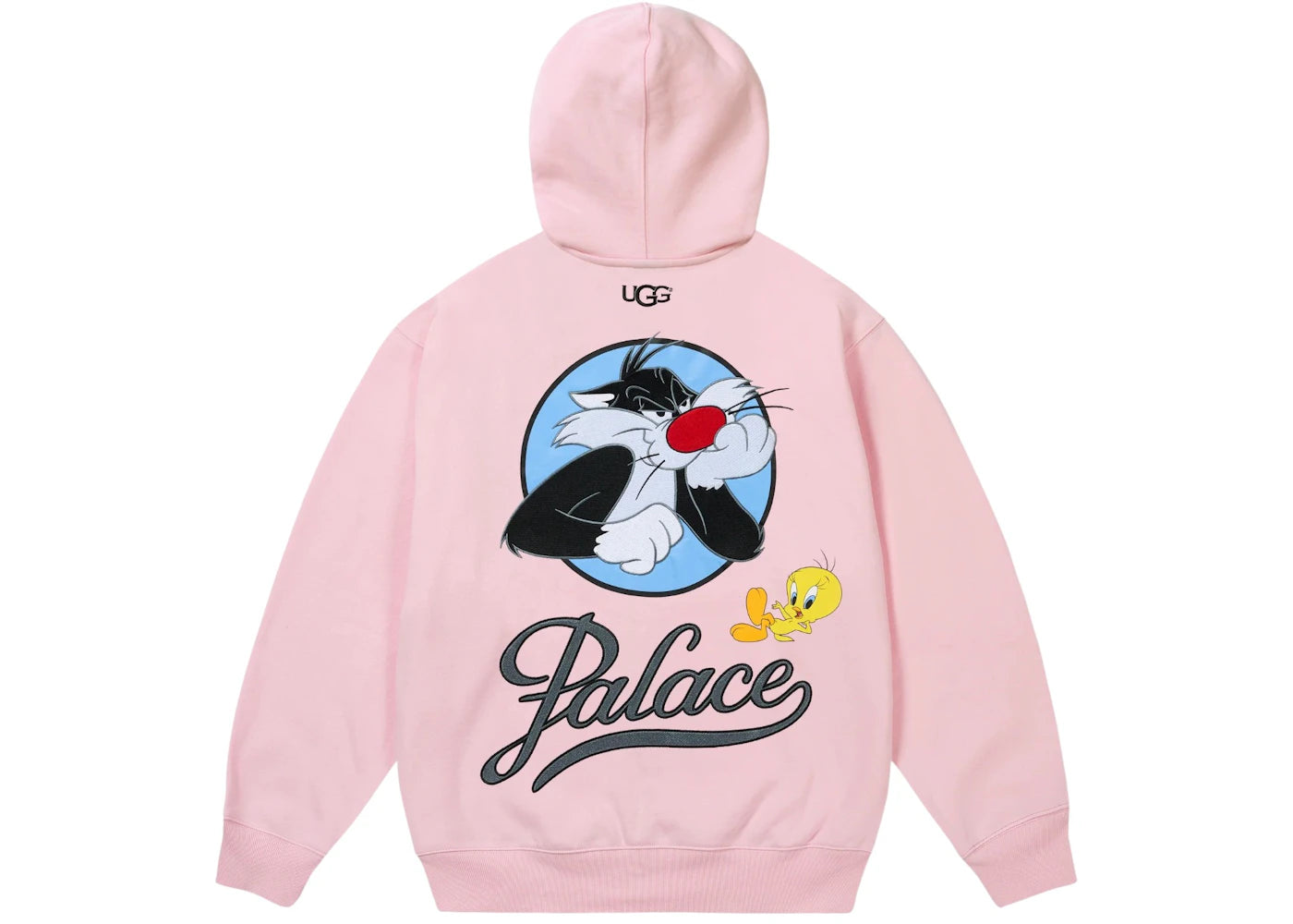 Palace x UGG Looney Tunes Hoodie Pink