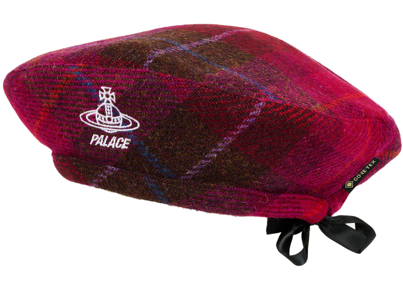 Palace x Vivienne Westwood GORE-TEX Harris Tweed Beret Plaid Pink