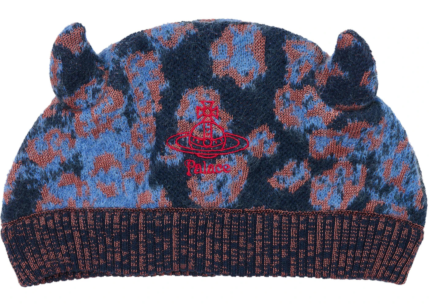 Palace x Vivienne Westwood Horny Beanie Pink Leopard